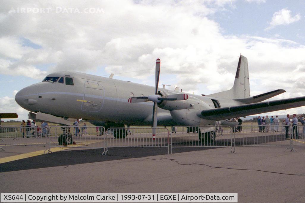 XS644, Hawker Siddeley HS-780 Andover E3A C/N BN28, Hawker Siddeley HS-780 Andover E3A. At RAF Leeming's Air Fair in 1993.