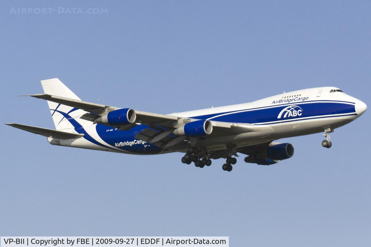 VP-BII, 1990 Boeing 747-281F C/N 24576, short final RW07R