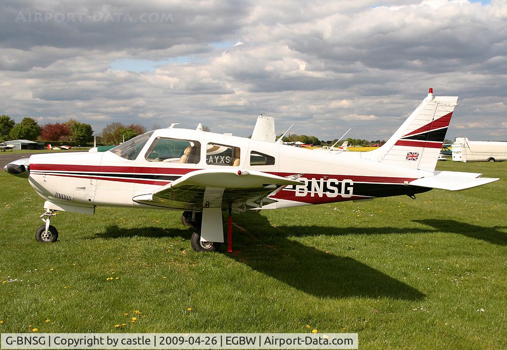G-BNSG, 1978 Piper PA-28R-201 Cherokee Arrow III C/N 28R-7837205, seen @ Wellesbourne Mountford