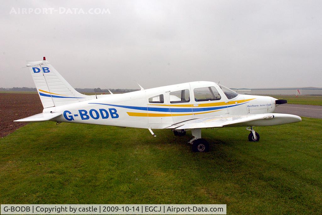 G-BODB, 1988 Piper PA-28-161 Cherokee Warrior II C/N 2816042, seen @ Sherburn in Elmet