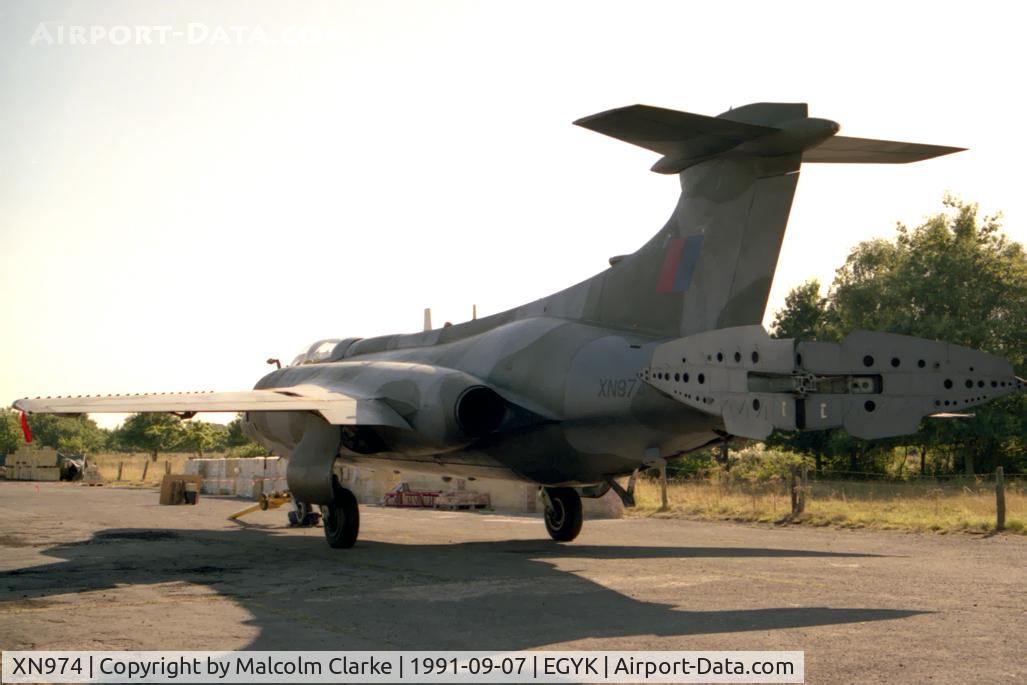 XN974, 1964 Hawker Siddeley Buccaneer S.2 C/N B3-01-63, Hawker Siddeley Buccaneer S2 at the Yorkshire Air Museum, Elvington, UK in 1991..