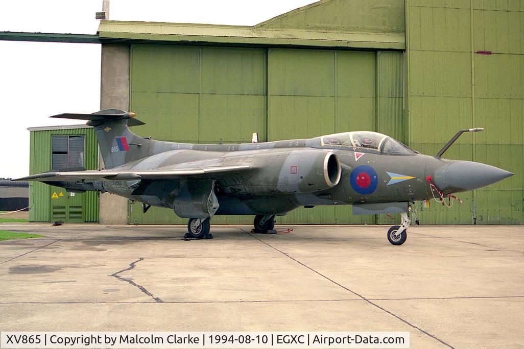 XV865, 1968 Hawker Siddeley Buccaneer S.2B C/N B3-14-67, Hawker Siddeley Buccaneer S2B. From RAF No 208 Sqn Lossiemouth at RAF Coningsby's Photocall 94.
