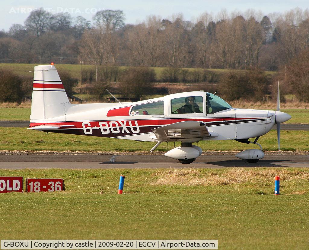 G-BOXU, 1975 Grumman American AA-5B Tiger C/N AA5B-0026, seen @ Sleap