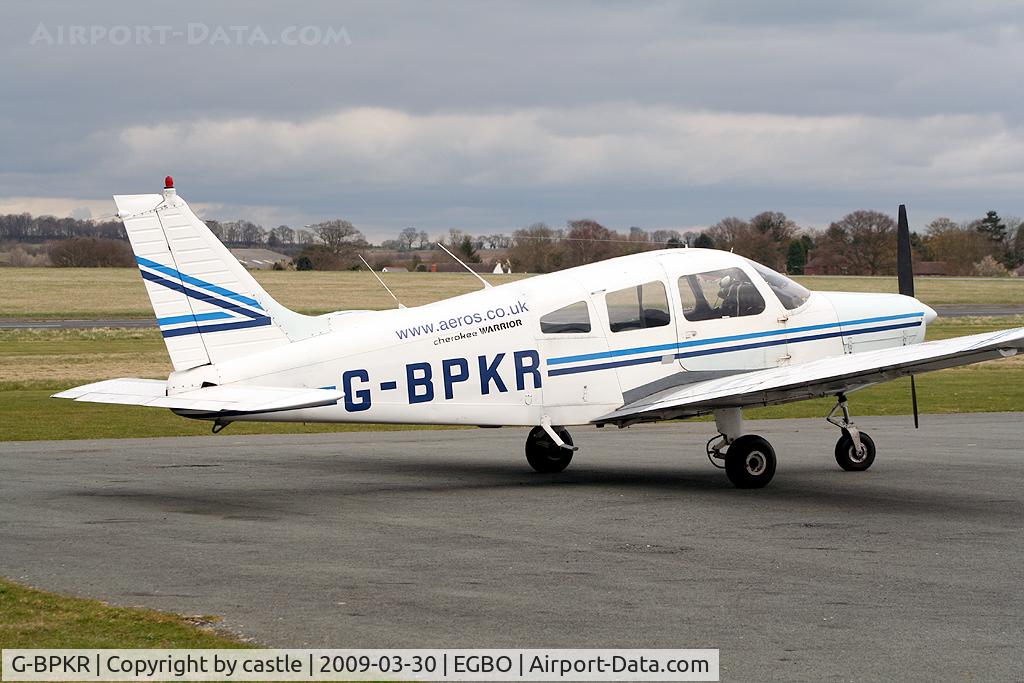 G-BPKR, 1975 Piper PA-28-151 Cherokee Warrior C/N 28-7515446, seen @ Wolverhampton