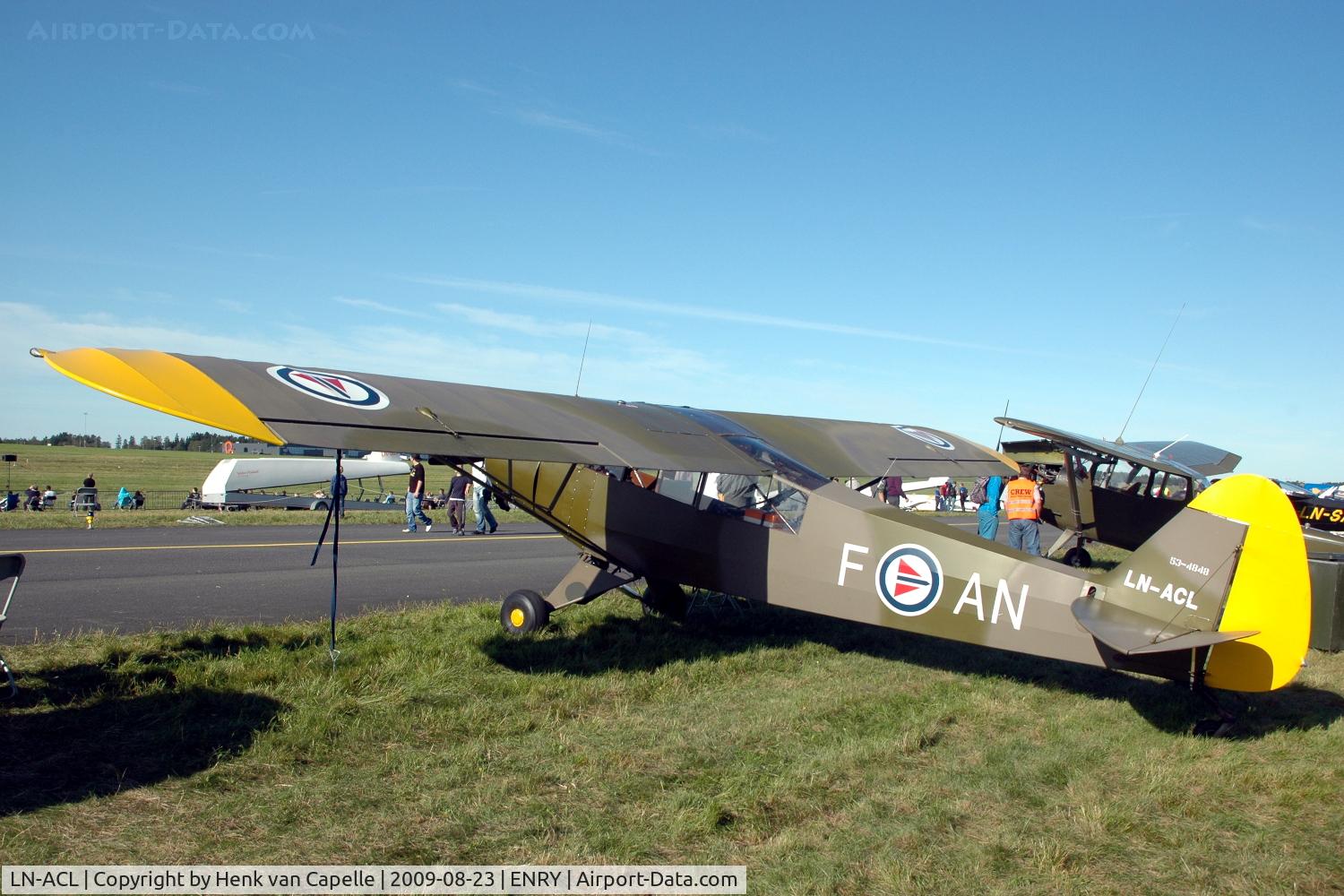 LN-ACL, 1953 Piper L-18C Super Cub C/N 18-3248, Restored former Royal Norwegian Air Force Piper Cub at Rygge AFB, Norway.