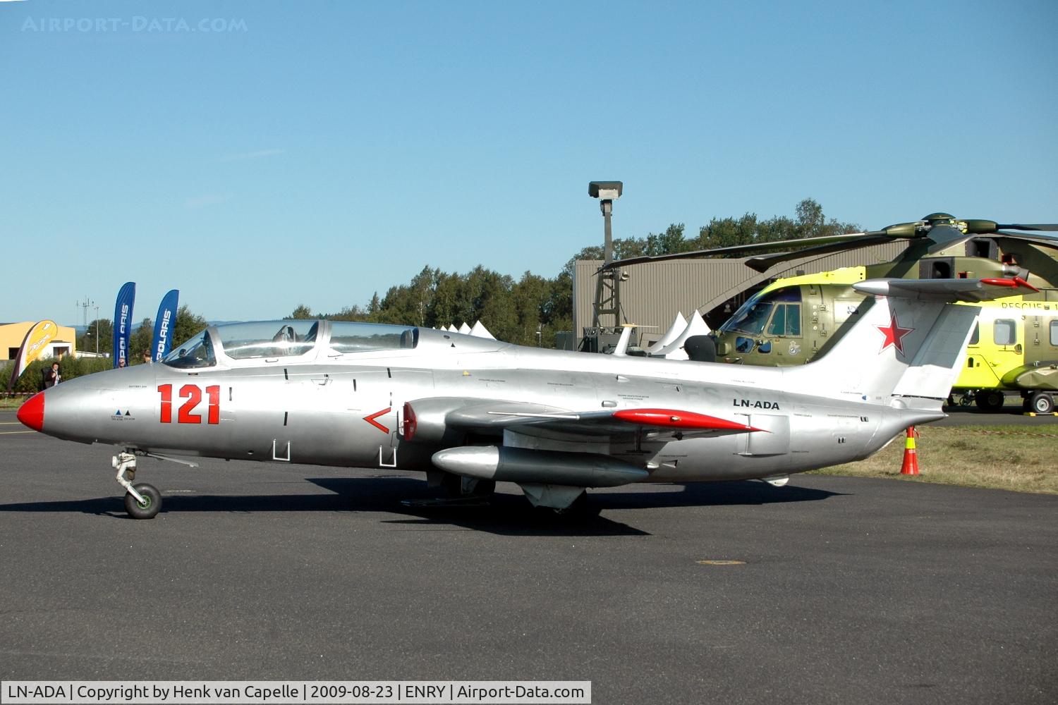 LN-ADA, Aero L-29 Delfin C/N 294879, L-29 Delfin operated by Russian warbirds of Norway at Rygge AFB.
