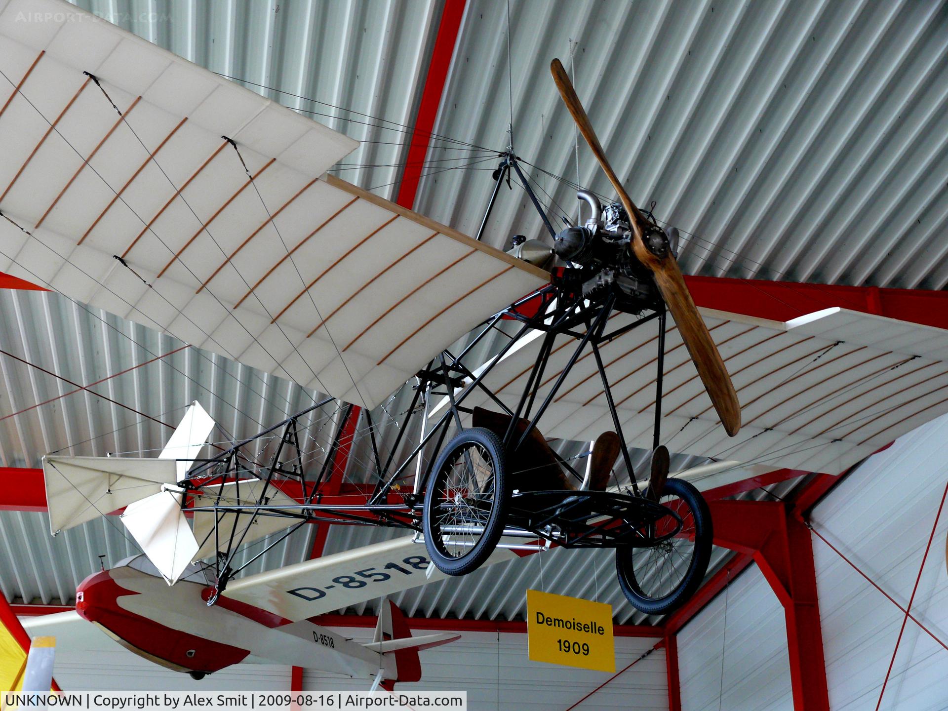 UNKNOWN, Miscellaneous Various C/N unknown, Santos Dumont Demoiselle replica in the Hermerskeil Museum Flugausstellung Junior