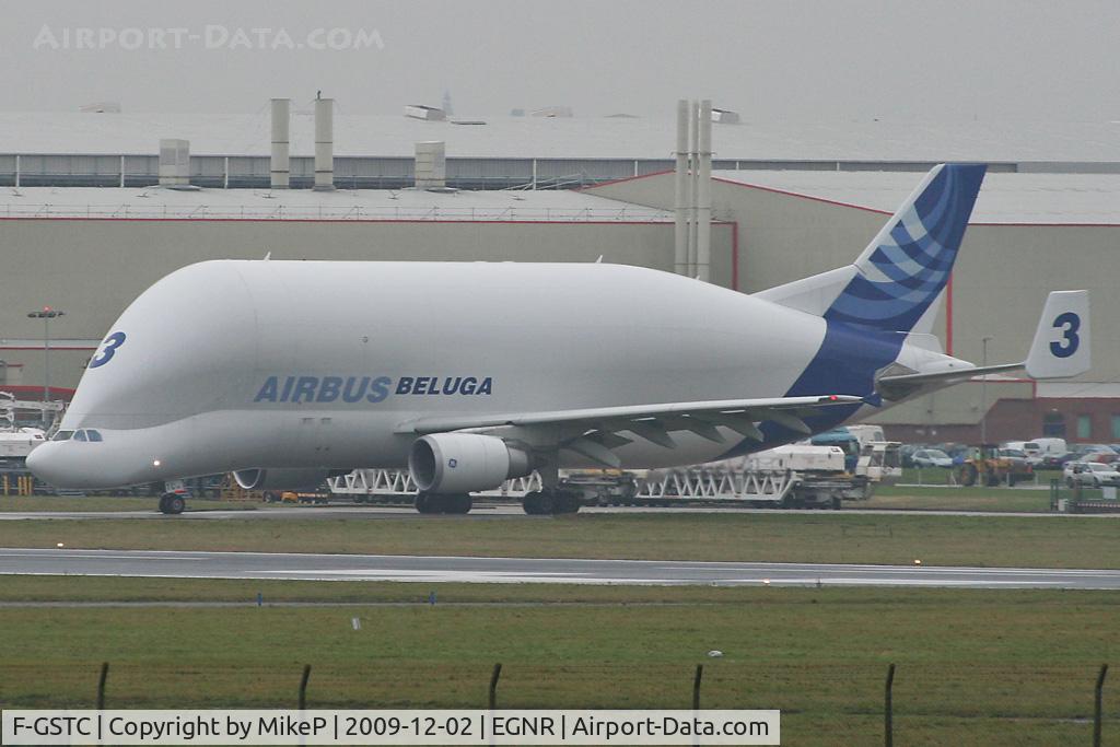 F-GSTC, 1997 Airbus A300B4-608ST Super Transporter C/N 765, Waiting for landing traffic at Alpha.