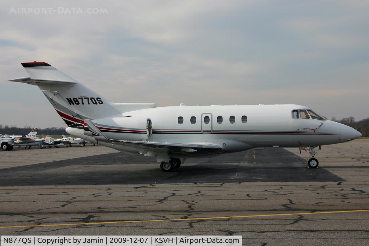 N877QS, 2008 Hawker Beechcraft Hawker 900XP C/N HA-0066, On the ramp in Statesville.