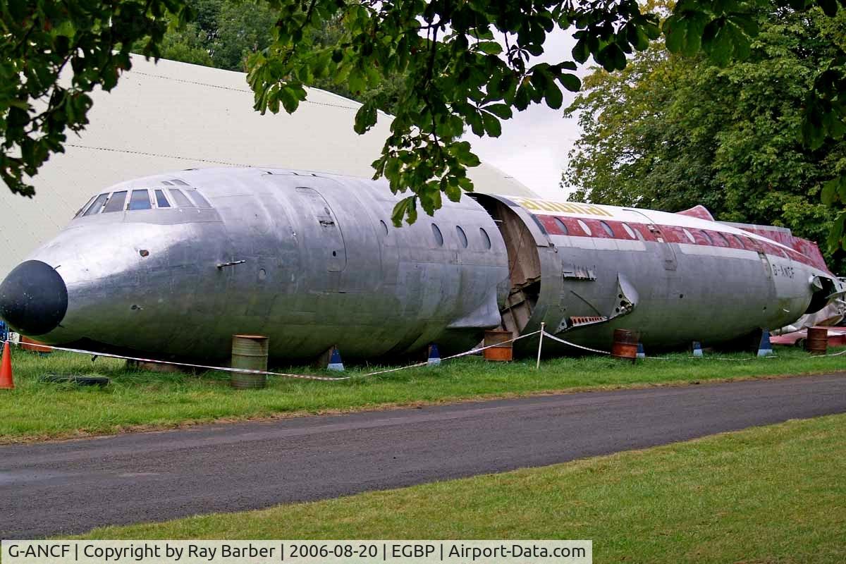 G-ANCF, 1959 Bristol 175 Britannia 308F C/N 12922, Seen stored here prior to being moved to the Marriott Hotel, Liverpool Speke Airport wich is now closed where it is to be preserved and displayed.