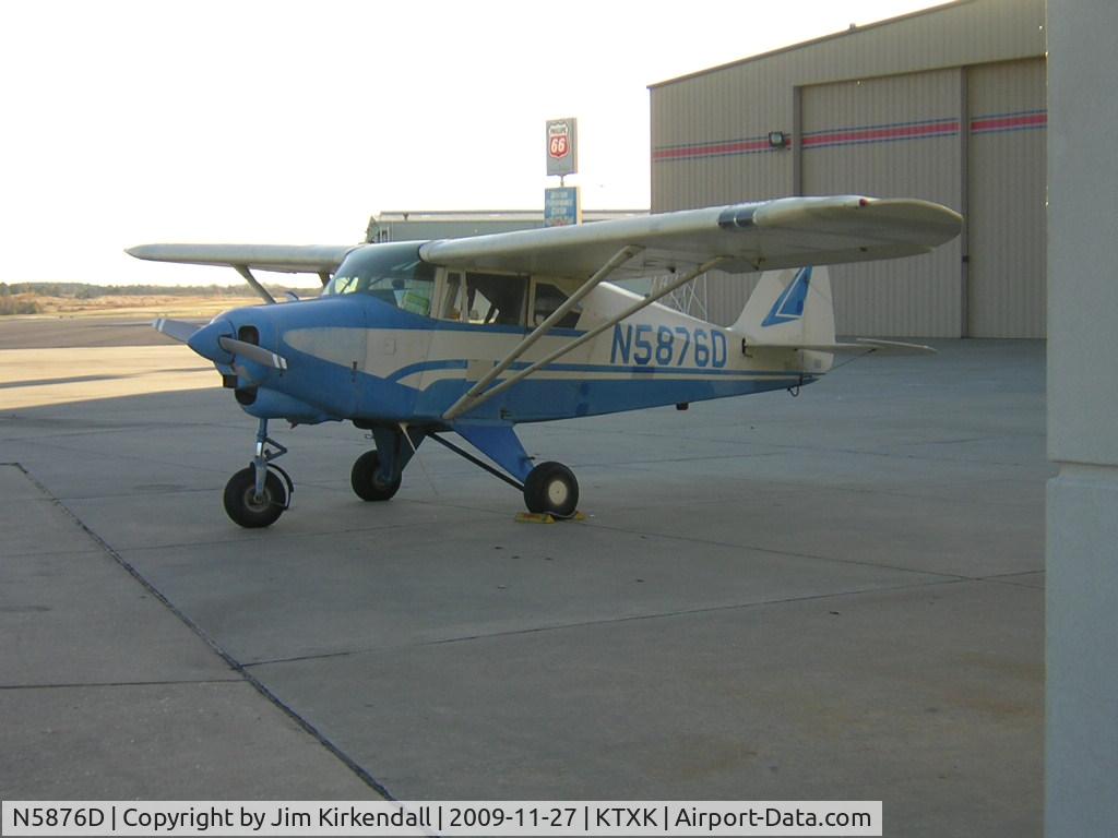 N5876D, 1956 Piper PA-22-150 Tri-Pacer C/N 22-4557, On the ramp at Texarkana, 11/25/09