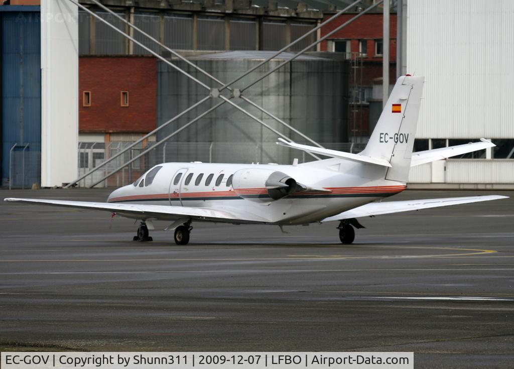 EC-GOV, 1997 Cessna 560 Citation Ultra C/N 560-0419, Parked at the General Aviation apron...