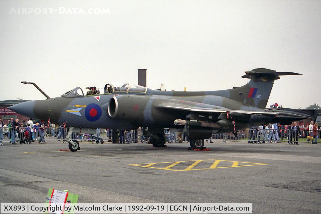 XX893, 1975 Hawker Siddeley Buccaneer S.2B C/N B3-02-74, Hawker Siddeley Buccaneer S2B from RAF No 208 OCU, Lossiemouth and seen at RAF Finningley's Air Show in 1992.