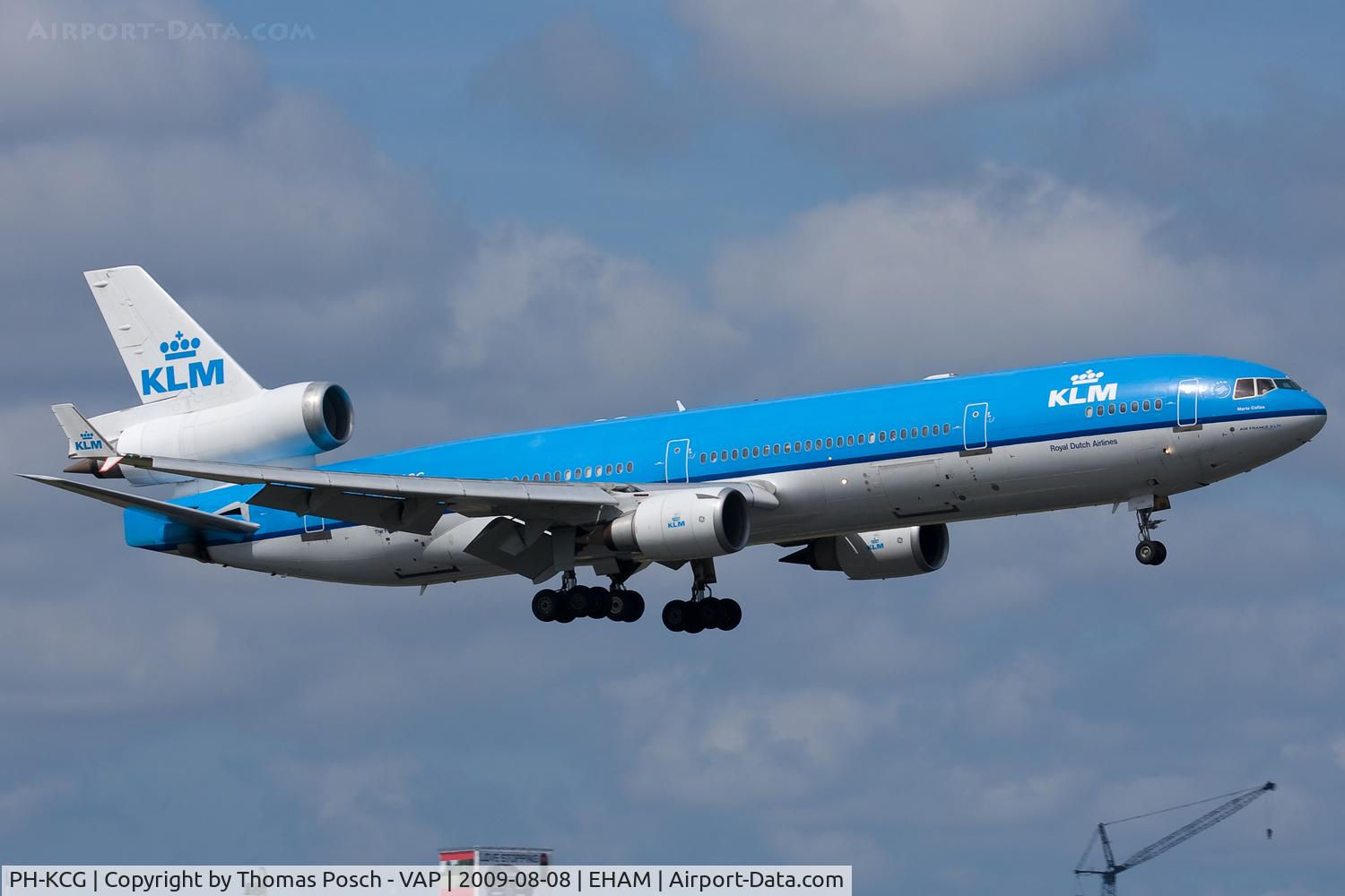 PH-KCG, 1995 McDonnell Douglas MD-11 C/N 48561, KLM - Royal Dutch Airlines