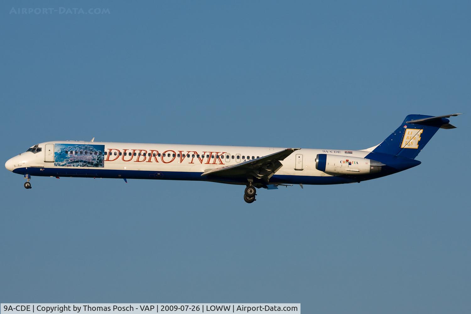 9A-CDE, 1981 McDonnell Douglas MD-82 (DC-9-82) C/N 48066, Dubrovnik Airline