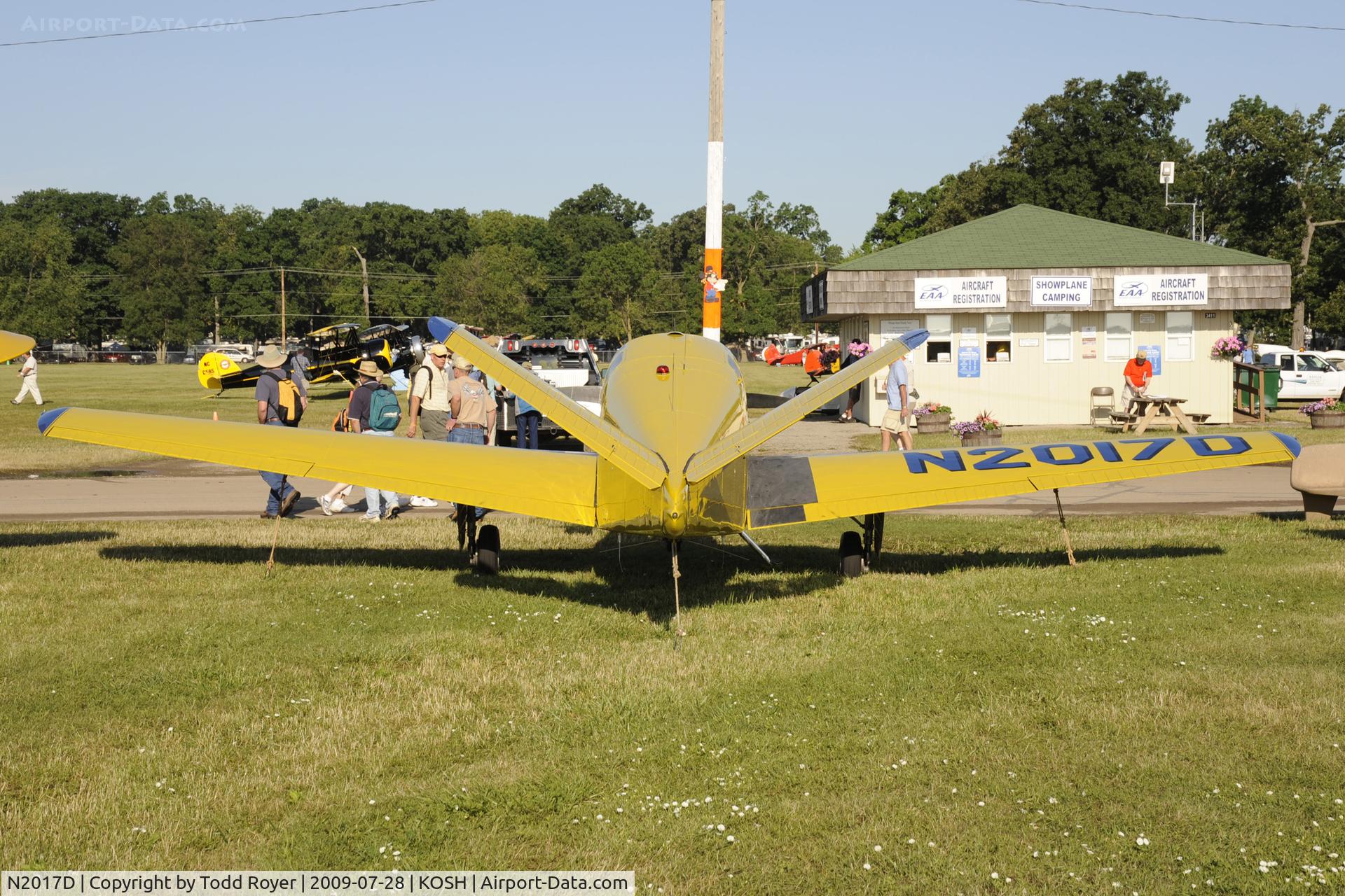 N2017D, 1952 Beech C35 Bonanza C/N D-3368, EAA AIRVENTURE 2009