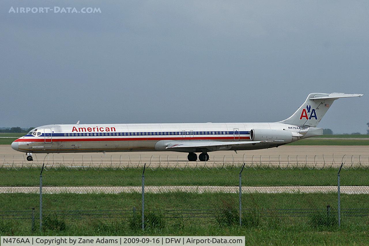 N476AA, 1988 McDonnell Douglas MD-82 (DC-9-82) C/N 49651, American Airlines at DFW