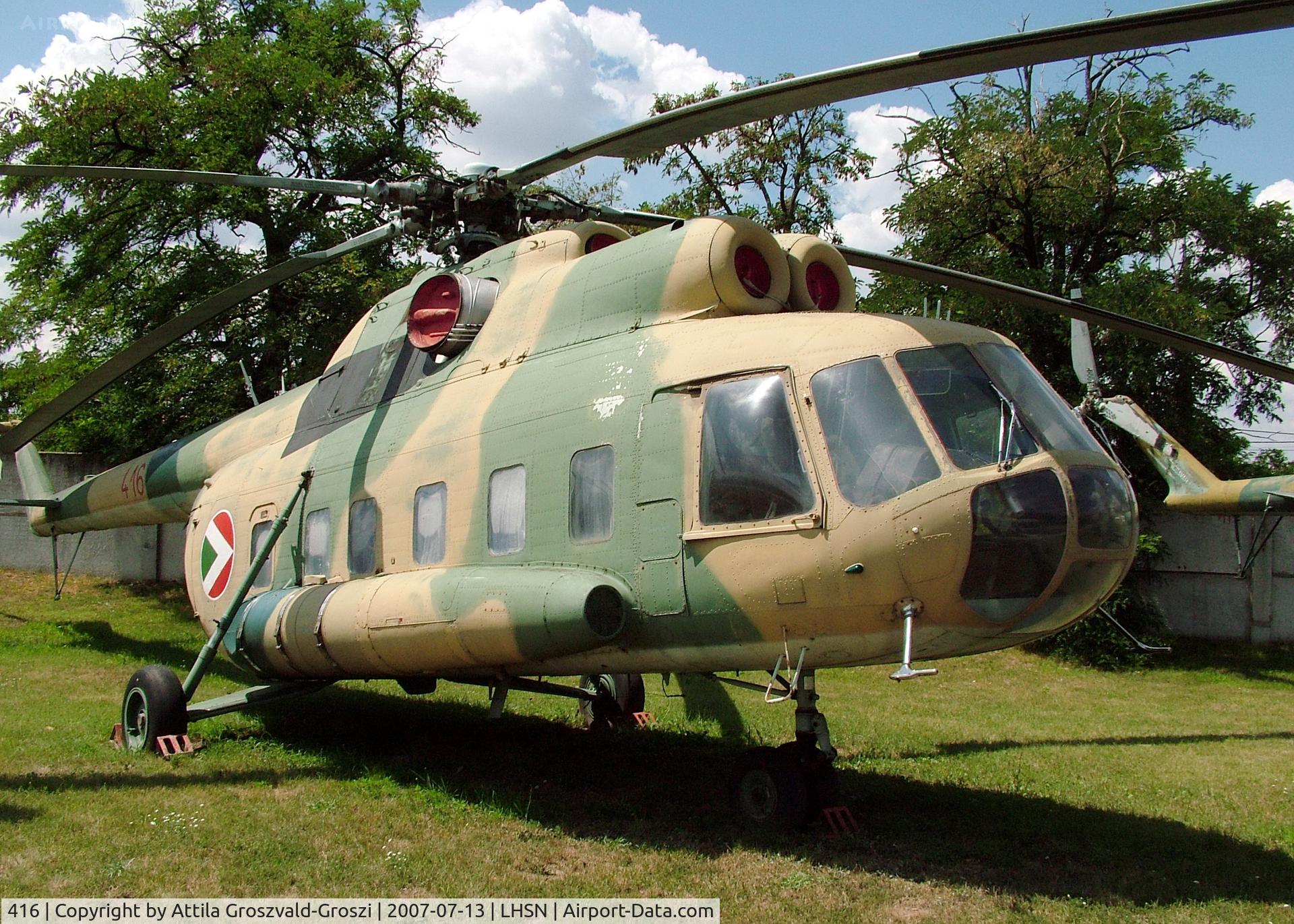 416, 1969 Mil Mi-8S Hip C/N 10416, Szolnok-Szandaszölös airplane museum.
