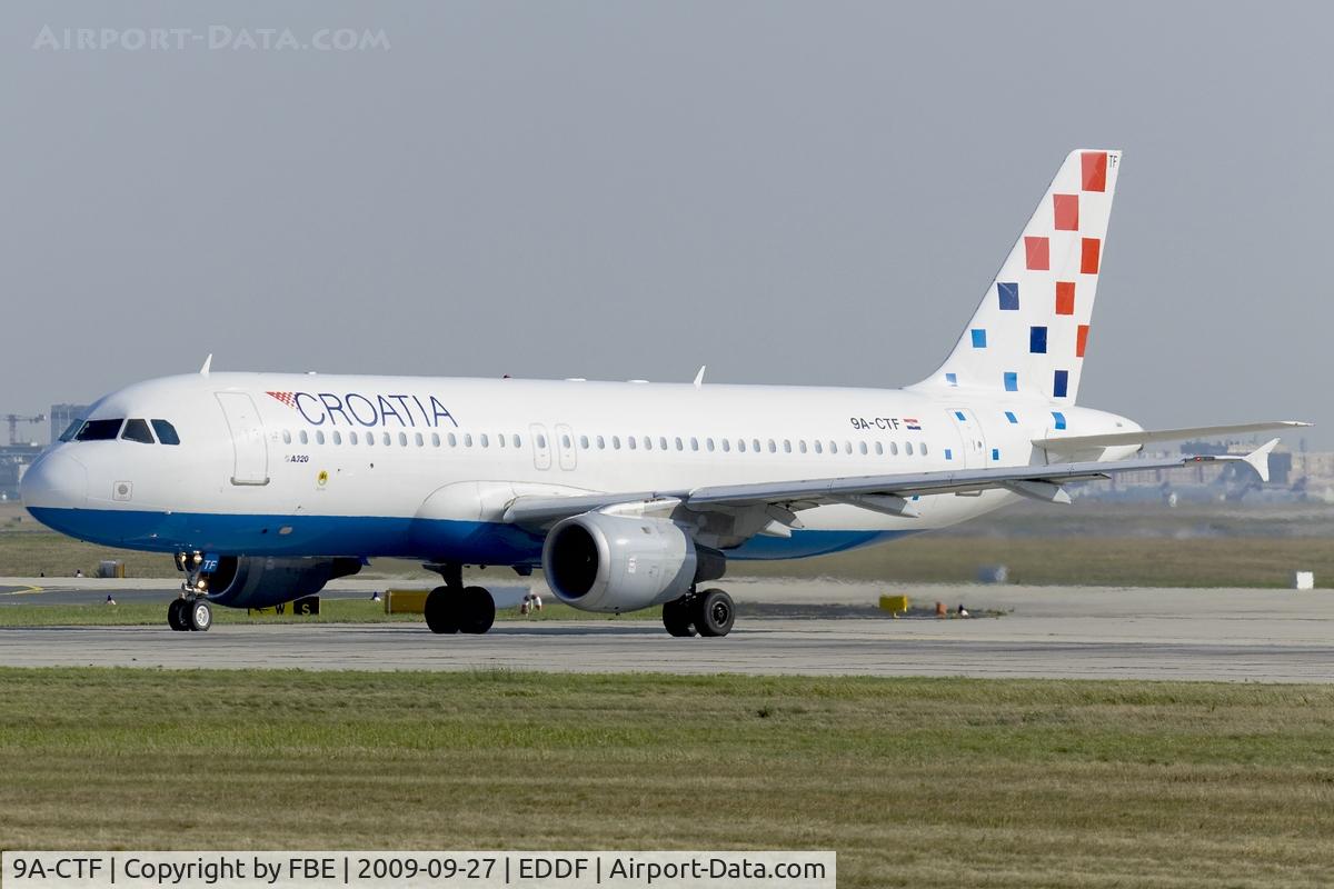 9A-CTF, 1991 Airbus A320-211 C/N 258, line up RW18W