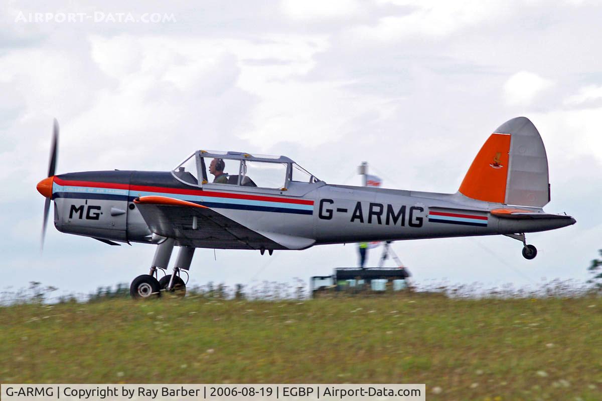 G-ARMG, 1952 De Havilland DHC-1 Chipmunk T.10 C/N C1/0575, DHC-1 CHIPMUNK 22A [C1/0575] Kemble~G 19/08/2006. Seen departing from PFA Flying for Fun Kemble 2006.