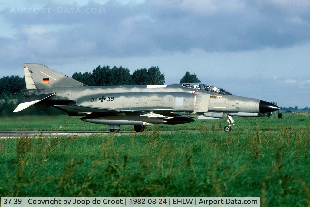 37 39, 1972 McDonnell Douglas F-4F Phantom II C/N 4444, early morning departure after a night stop at Leeuwarden. One of the first Phantoms is the new colour scheme.