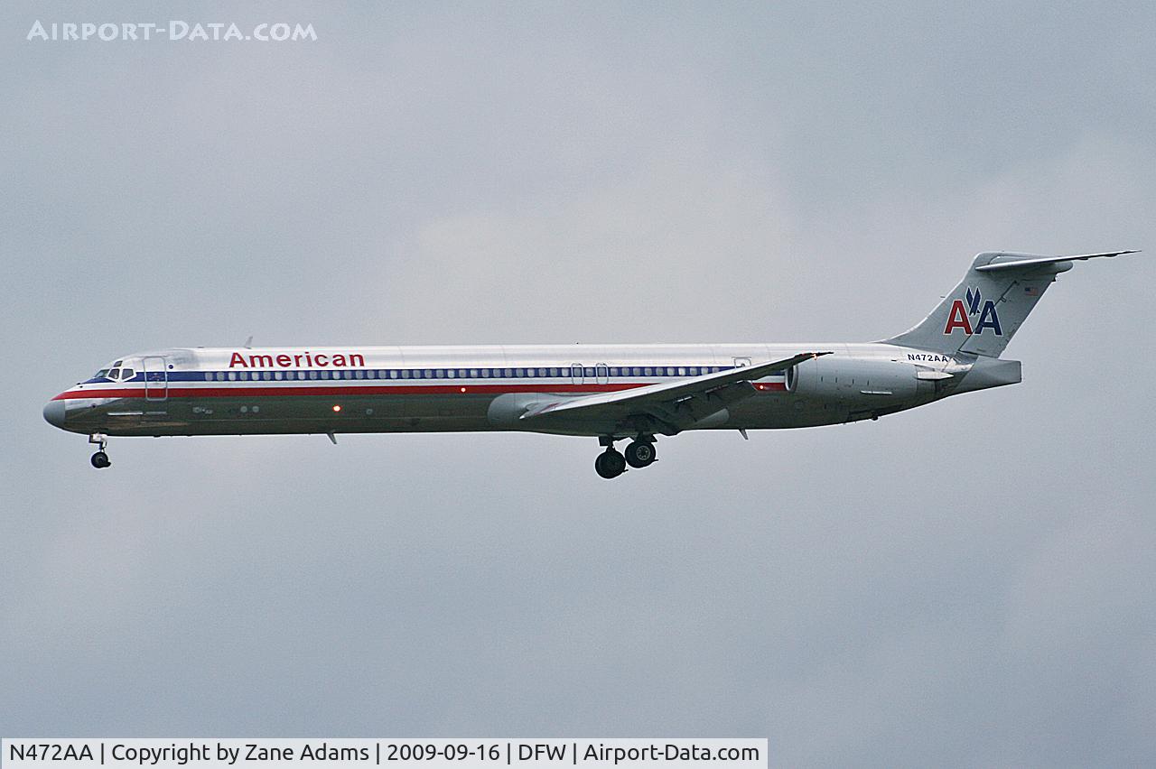 N472AA, 1988 McDonnell Douglas MD-82 (DC-9-82) C/N 49647, American Airlines at DFW