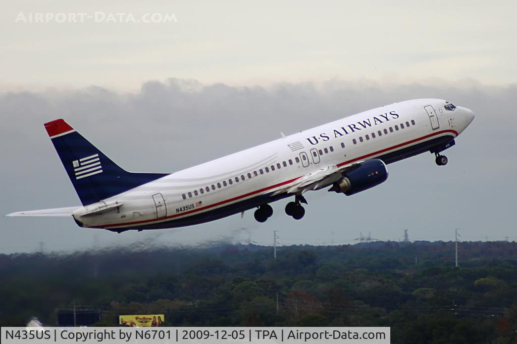 N435US, 1990 Boeing 737-4B7 C/N 24557, US Airways