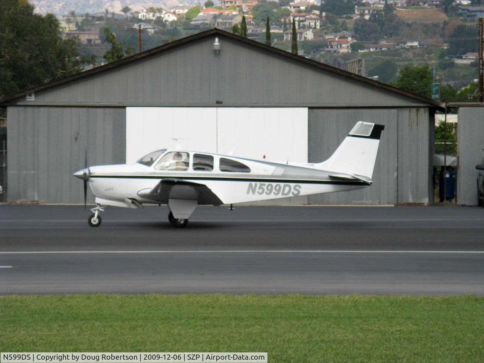 N599DS, 1967 Beech E33A Bonanza C/N CE-182, 1967 Beech E33A BONANZA, Continental IO-520-B 285 Hp, taxi to Rwy 04