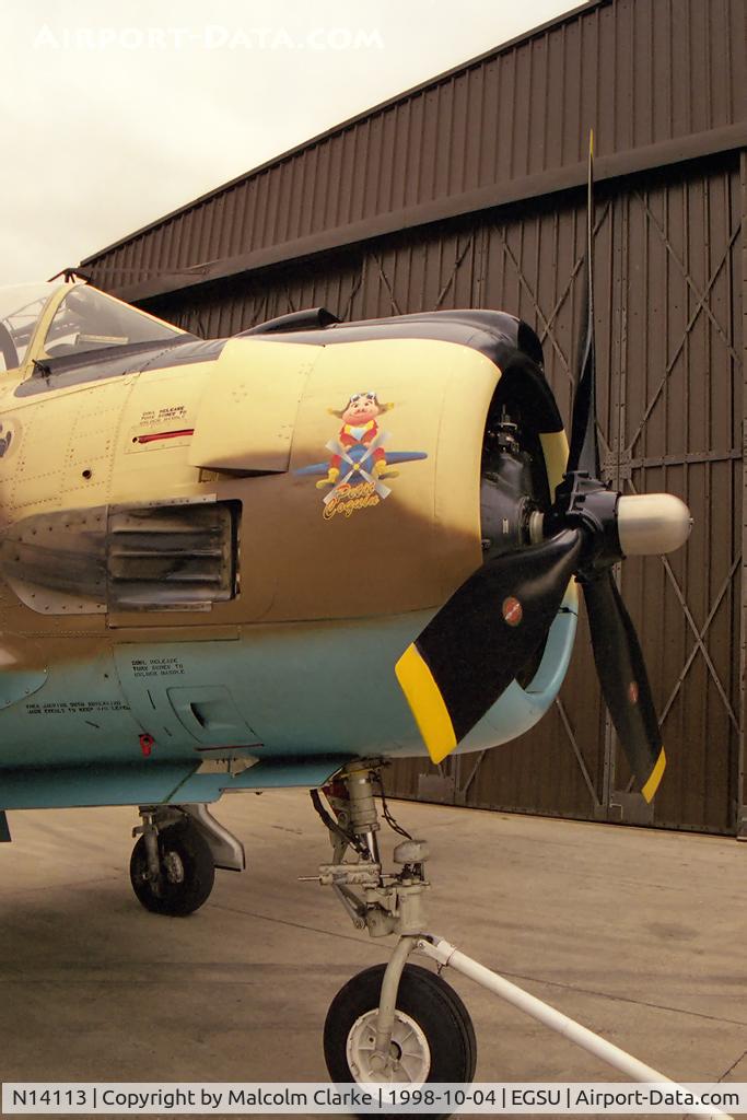 N14113, 1951 North American T-28A Fennec C/N 81-1, North American AT-28D Trojan. At the Imperial War Museum, Duxford