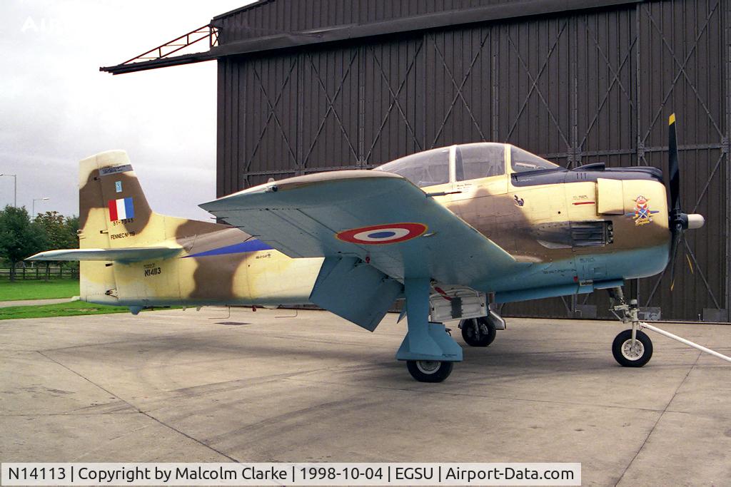 N14113, 1951 North American T-28A Fennec C/N 81-1, North American AT-28D Trojan. At the Imperial War Museum, Duxford
