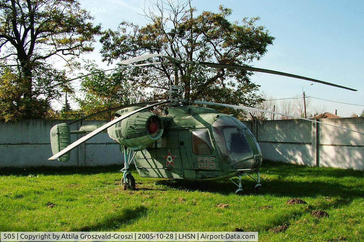 505, 1970 Kamov Ka-26 Hoodlum C/N 7001505, Szolnok-Szandaszölös airplane museum.