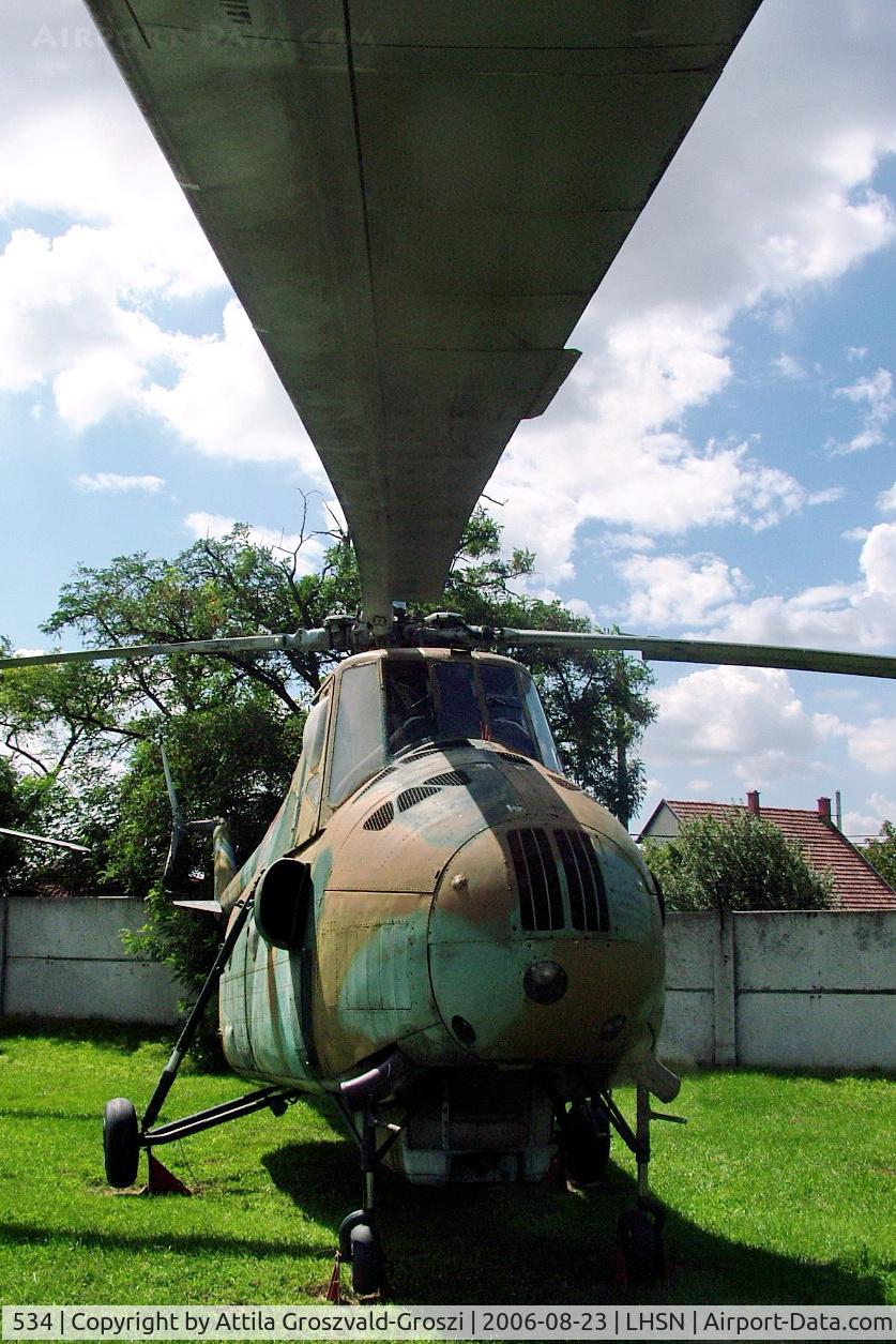 534, 1963 Mil Mi-4A Hound C/N 04146, East German an airforce's gift for the museum, original 27 No. Mil Mi-4, which one 1957-10-plunged on 28 and was destroyed.