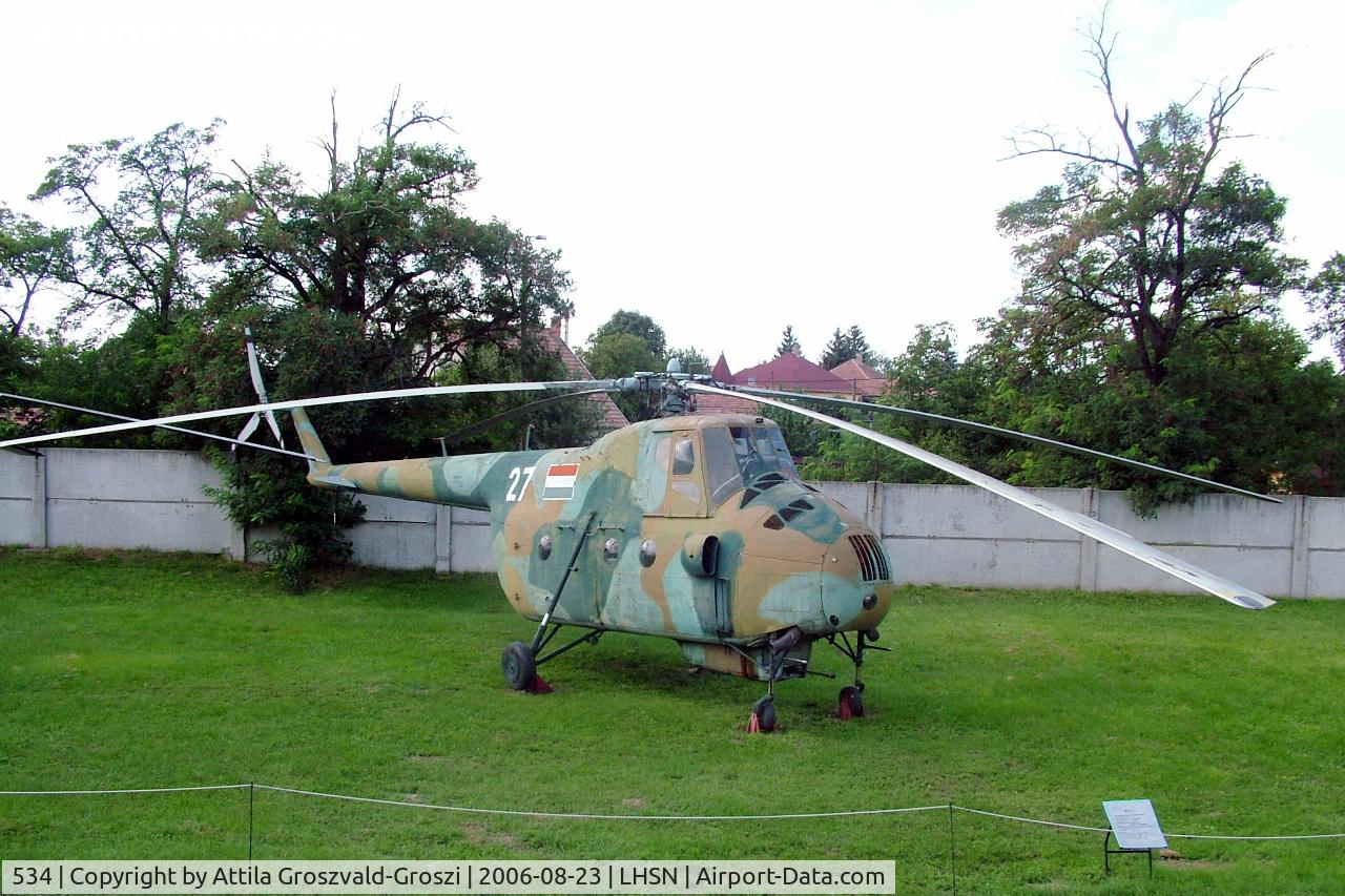 534, 1963 Mil Mi-4A Hound C/N 04146, East German an airforce's gift for the museum, original 27 No. Mil Mi-4, which one 1957-10-plunged on 28 and was destroyed.