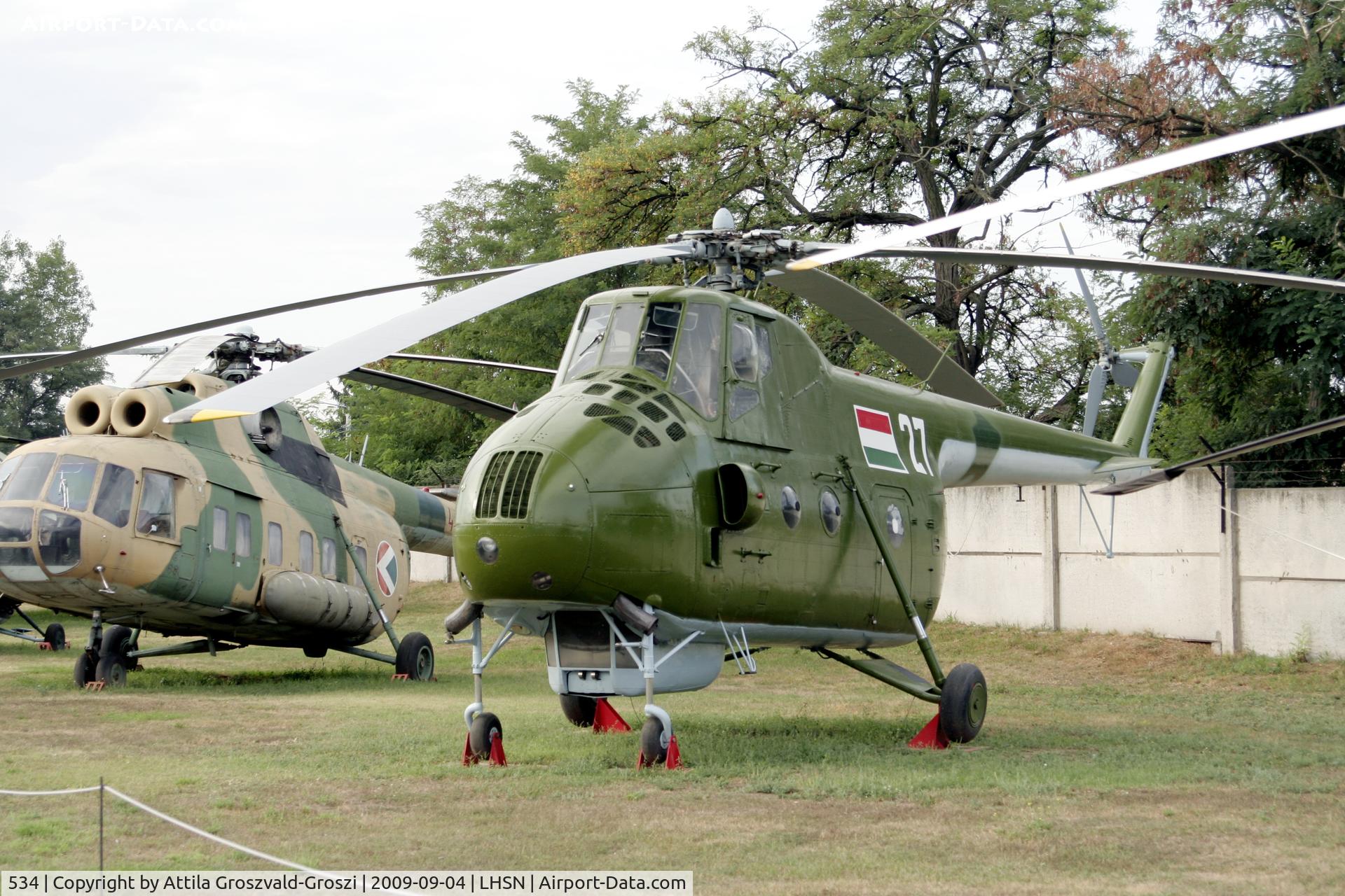 534, 1963 Mil Mi-4A Hound C/N 04146, Restored with a painting sample in use in an original, former Hungarian Airforce.