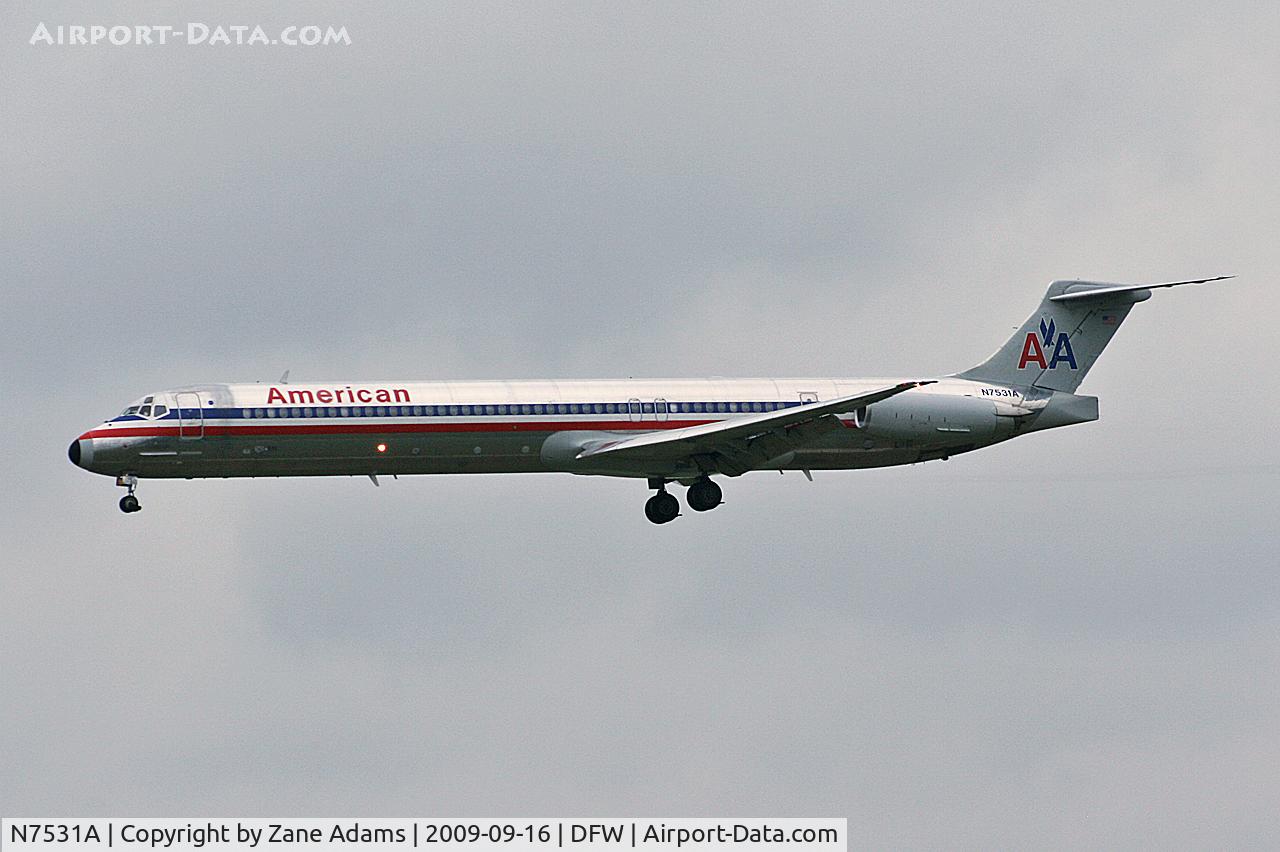 N7531A, 1990 McDonnell Douglas MD-82 (DC-9-82) C/N 49923, American Airlines at DFW