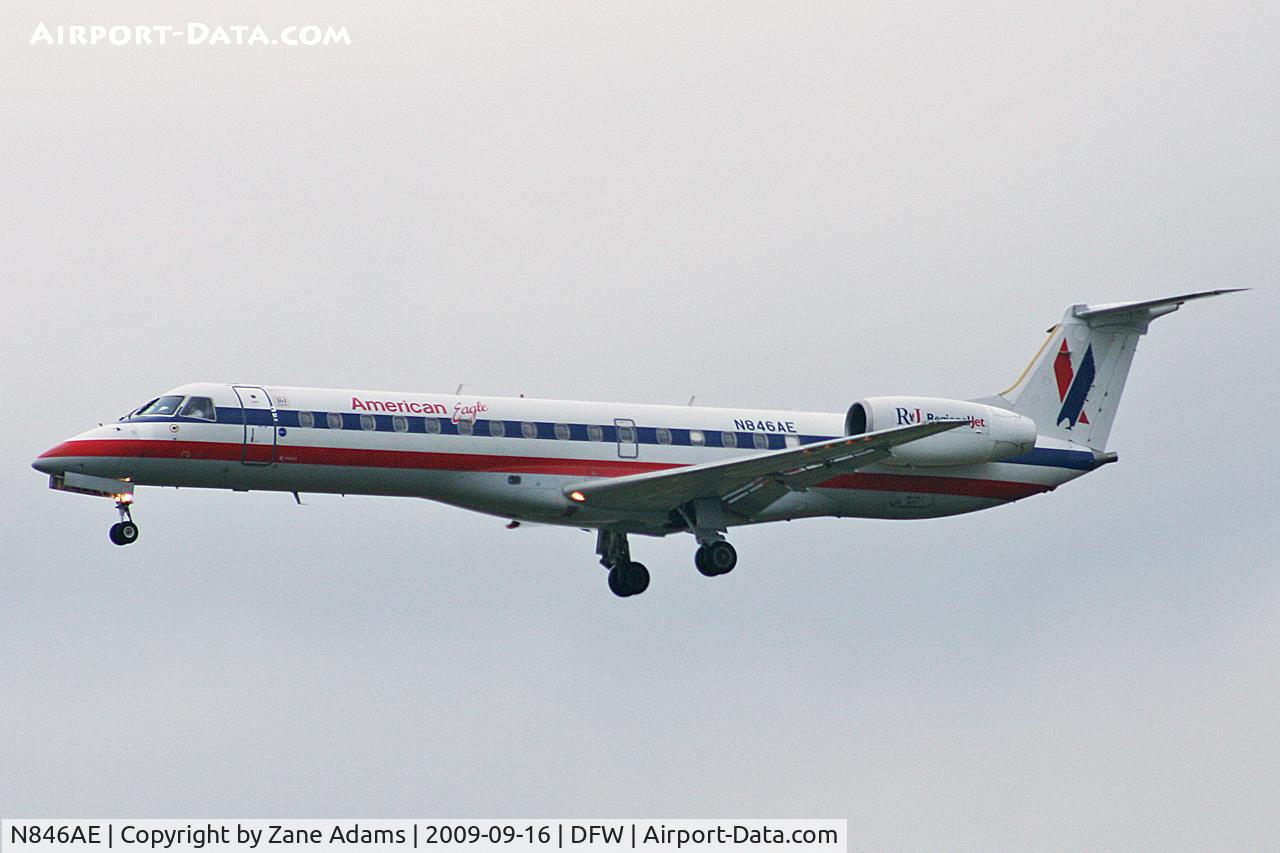 N846AE, 2003 Embraer ERJ-140LR (EMB-135KL) C/N 145692, American Eagle at DFW