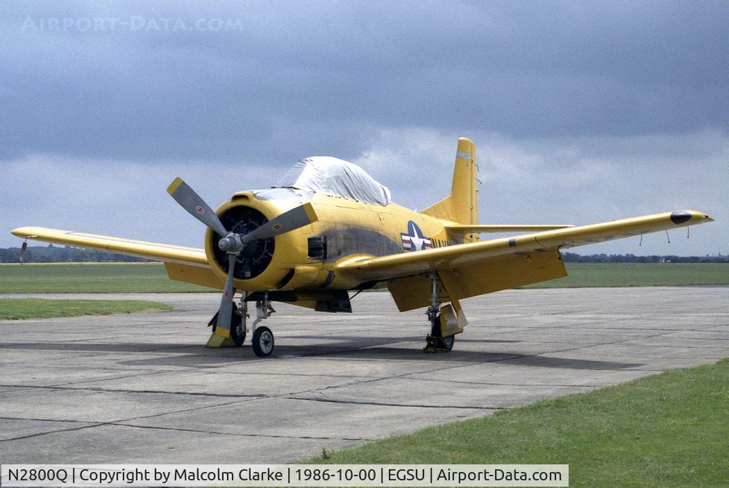 N2800Q, North American T-28C Trojan Trojan C/N 226-124, North American T-28C Trojan at The Imperial War Museum, Duxford in 1986.