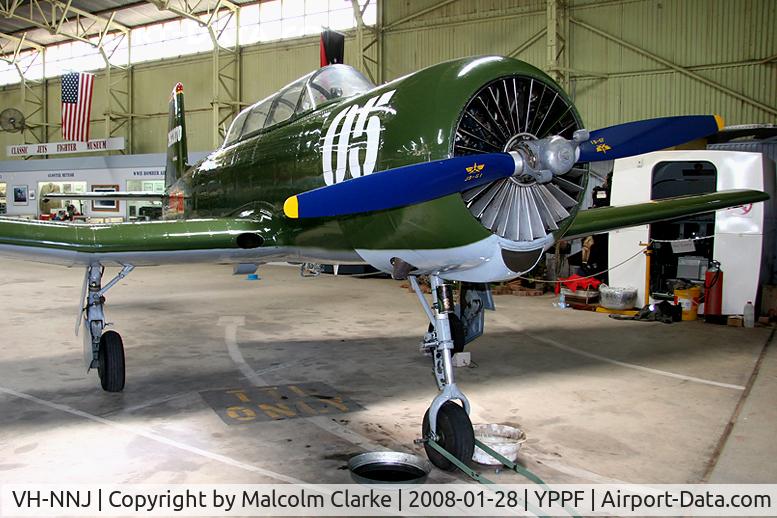 VH-NNJ, 1968 Nanchang CJ-6A C/N 2432070, Nanchang CJ-6A Chujiao at Parafield Airport, South Australia in 2008.