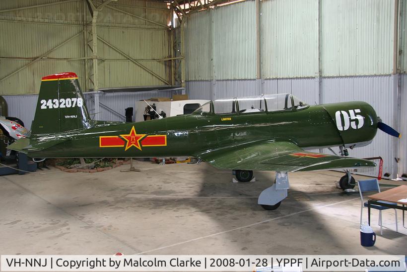 VH-NNJ, 1968 Nanchang CJ-6A C/N 2432070, Nanchang CJ-6A Chujiao at Parafield Airport, South Australia in 2008.
