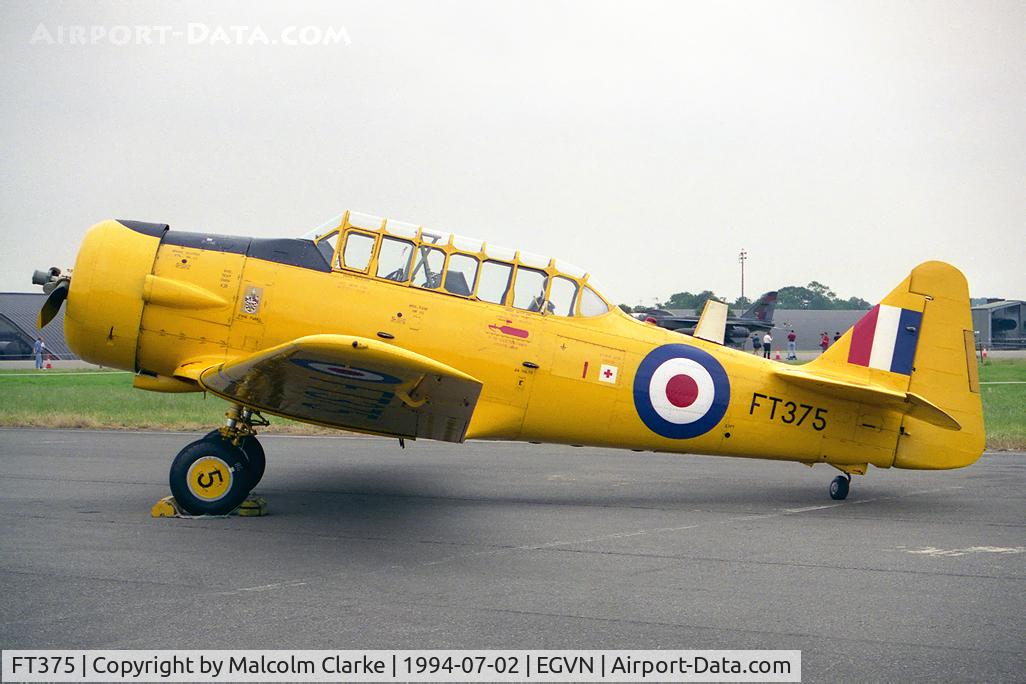 FT375, 1943 Noorduyn AT-16 Harvard IIB C/N 14A-1415, Noorduyn AT-16 Harvard Mk2B at RAF Brize Norton in 1994.