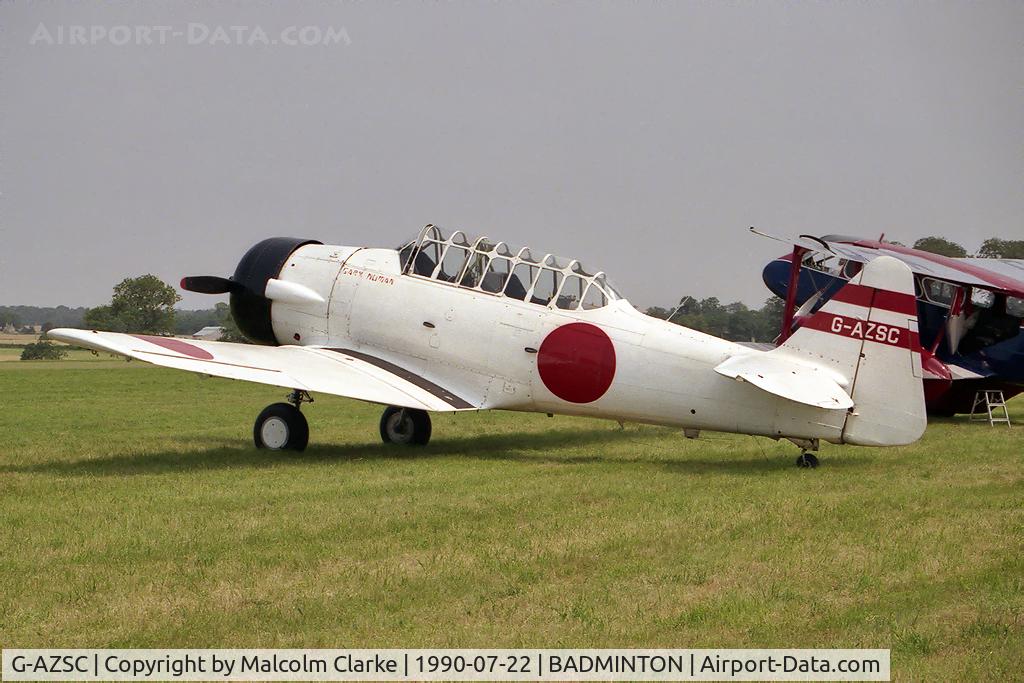 G-AZSC, 1943 Noorduyn AT-16 Harvard IIB C/N 14A-1363, Noorduyn AT-16 Harvard Mk2B at Badminton Air Day in 1990.