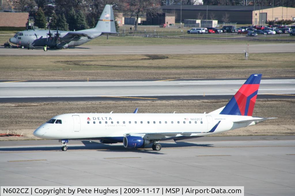 N602CZ, 2007 Embraer 175LR (ERJ-170-200LR) C/N 17000171, already repainted in DL colours