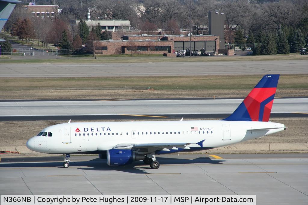 N366NB, 2003 Airbus A319-114 C/N 2026, at MSP