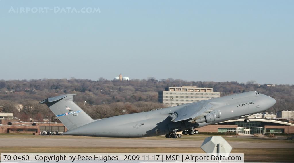70-0460, 1970 Lockheed C-5A Galaxy C/N 500-0074, C-5 Galaxy departing MSP