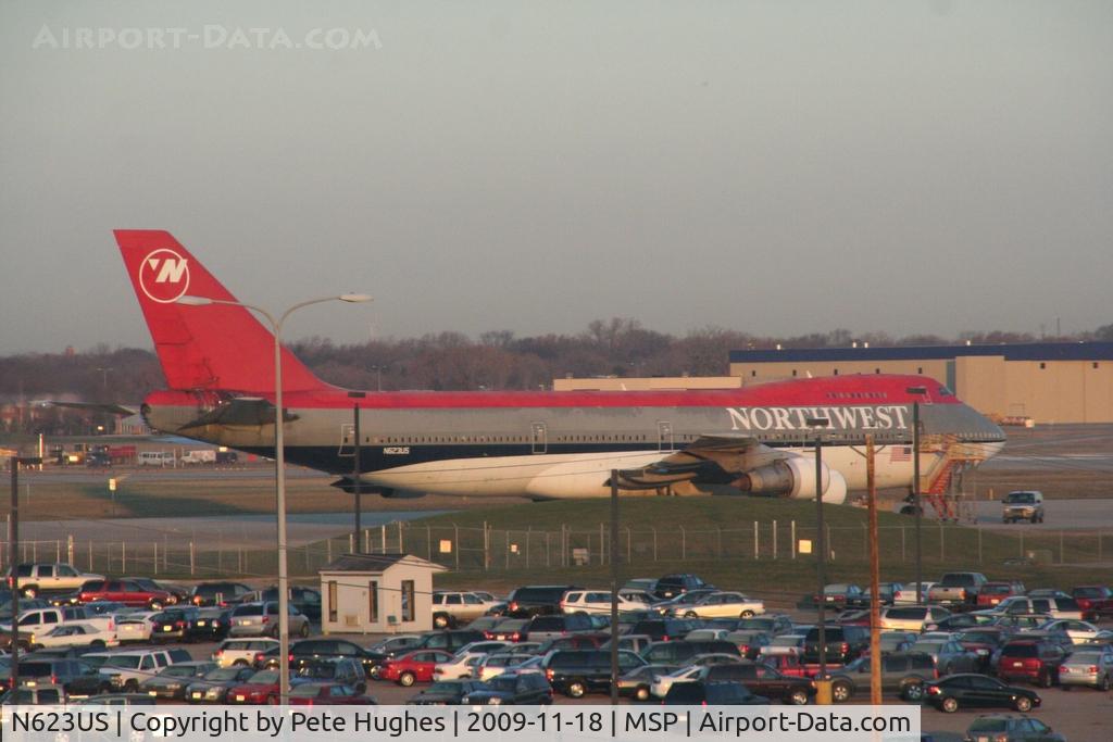 N623US, 1979 Boeing 747-251B C/N 21705, at MSP just before its departure for the desert...
