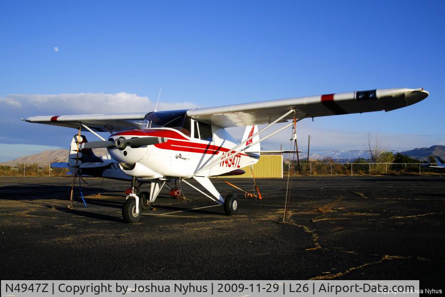 N4947Z, 1961 Piper PA-22-108 Colt C/N 22-8543, On the ramp at L26 - Hesperia / Silverwood Airport