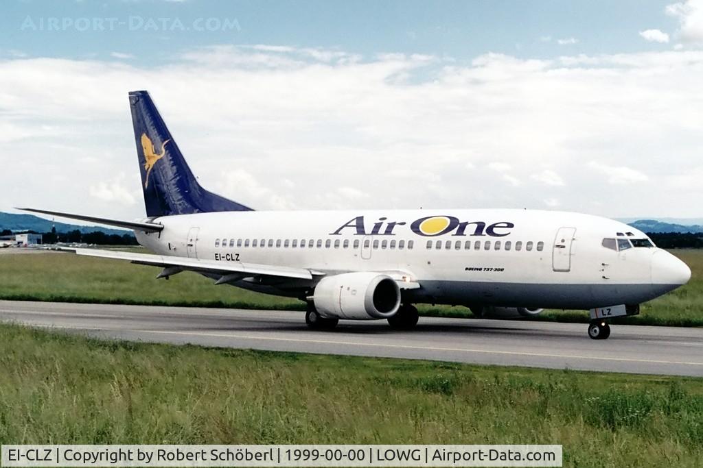 EI-CLZ, Boeing 737-3Y0 C/N 25179/2205, Flight to LOWG/GRZ