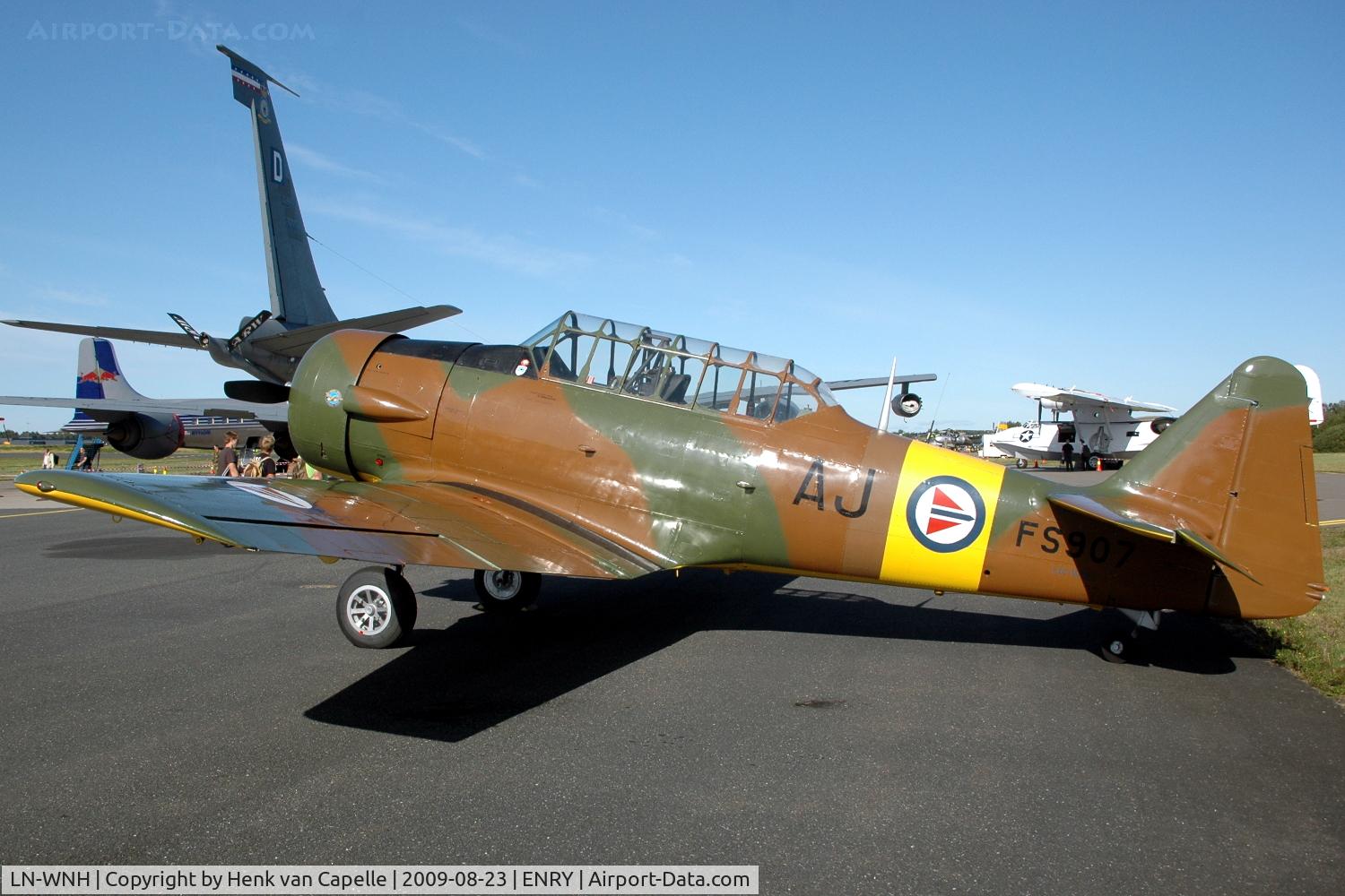 LN-WNH, 1941 North American AT-6D Harvard III C/N 88-14552 (41-33854), Harvard operated by Warbirds of Norway at Rygge air force base.