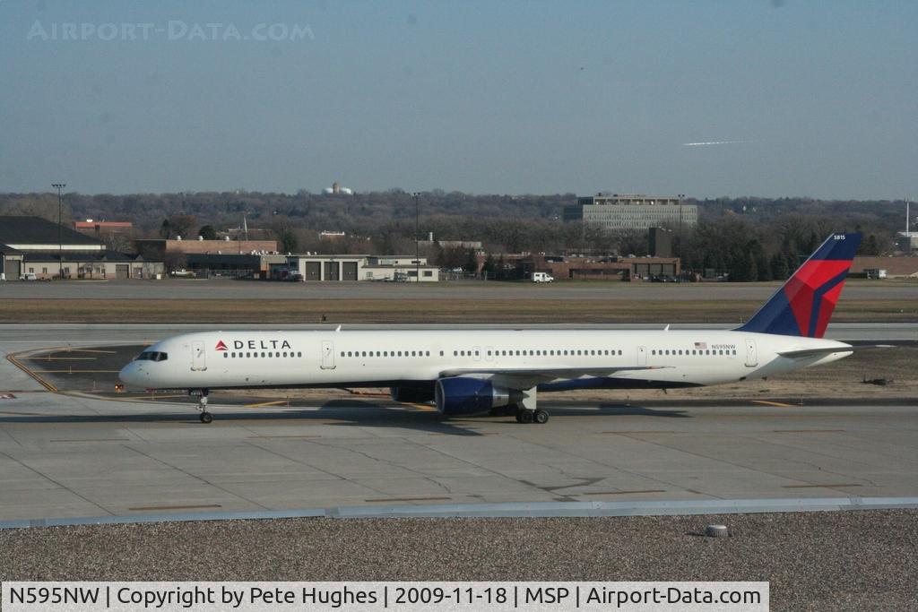 N595NW, 2003 Boeing 757-351 C/N 32995, repainted in DL colours, at MSP
