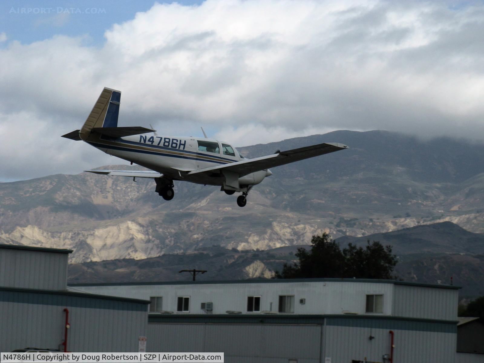 N4786H, 1979 Mooney M20J 201 C/N 24-0876, 1979 Mooney M20J 201, Lycoming IO-360-A&C 200 Hp, landing Rwy 04